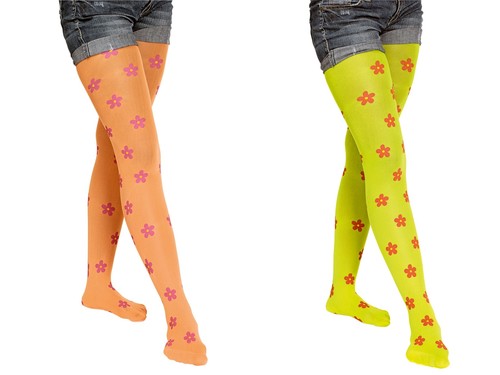 Blumen strumpfhose hippie - blumen,