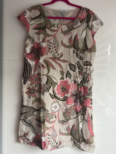 Leinen sommerkleid mit taschen - mit,