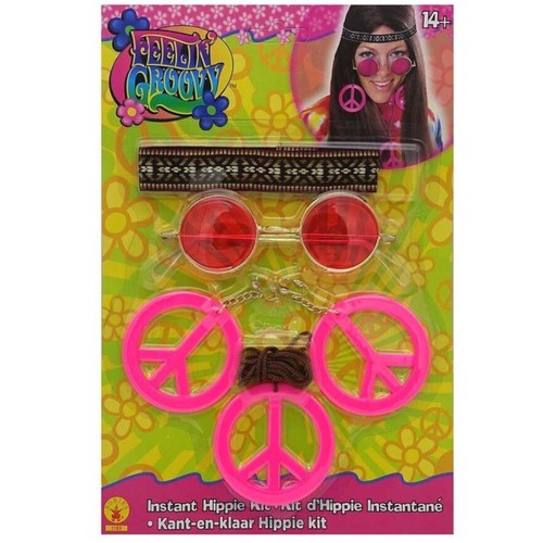 Hippie accessoires teilig - hippie, 5-teilig