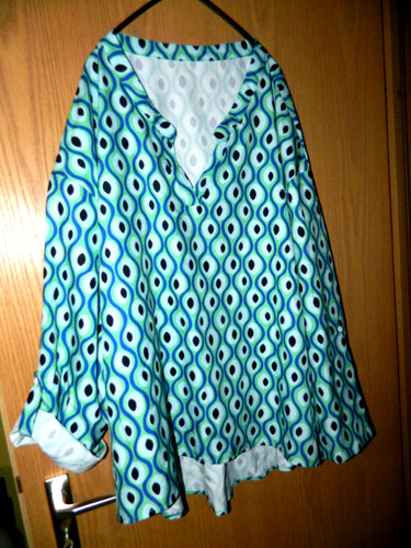 Modische tunika bluse - tunika-bluse, in