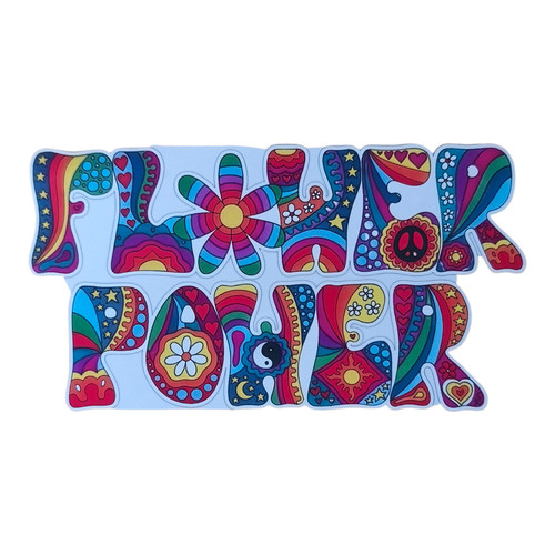 Aufkleber flower power - flower,
