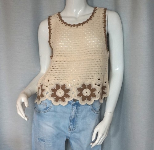 Hippie häkel cropped - cropped, top