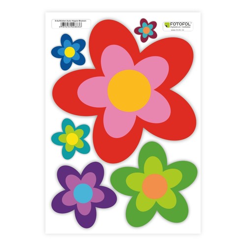 Aufkleber auto hippie blumen - hippie,