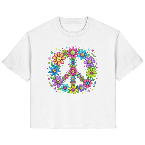 Peace zeichen shirt damen - t-shirt,