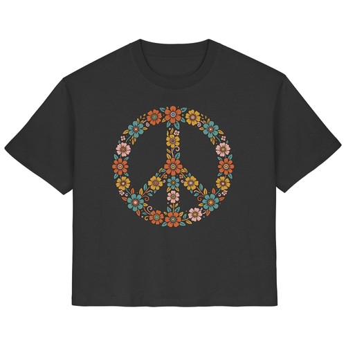 Peace zeichen shirt - peace, damen