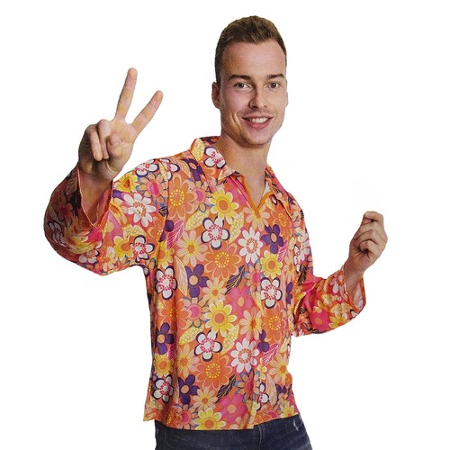Hippie shirt herren karneval - #,