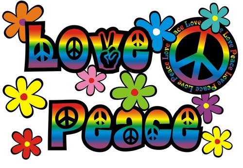 Blumen aufkleber hippie - blumen,