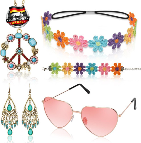 Hippie accessoires set damen - set,