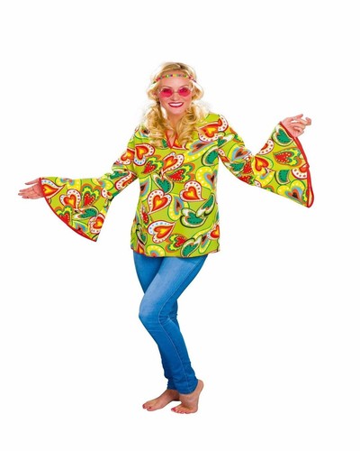 Damen hippie bluse - hippie, flower