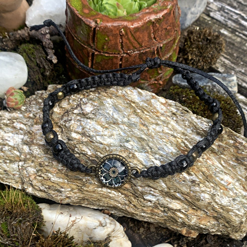 Makramee armband mit - makramee,