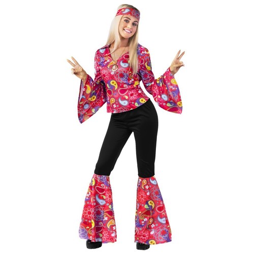 70er zeitreise rosa - rosa, hippie